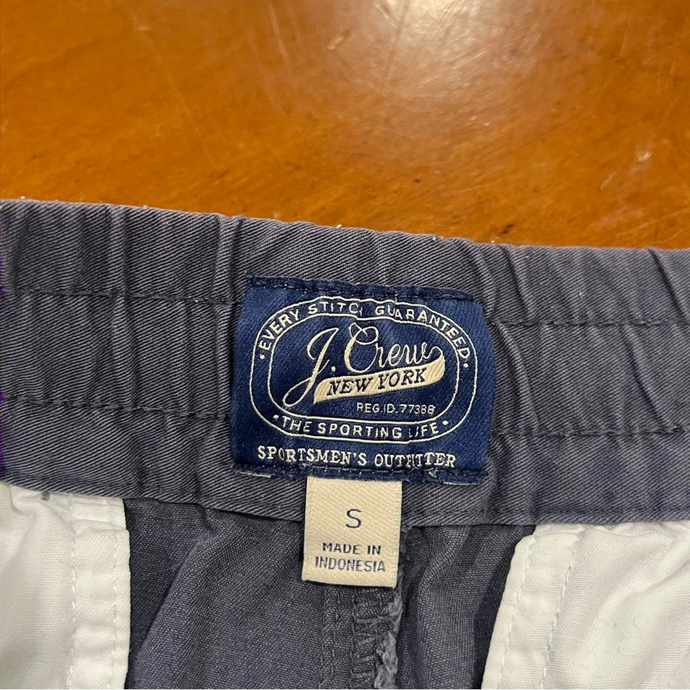 J.Crew Men’s Slim Fit Dock‎ Pants Submarine Blue Small Drawstring Waist Nautical
